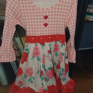 Eleanor Rose Size 3/4 Heart/Flower Dress